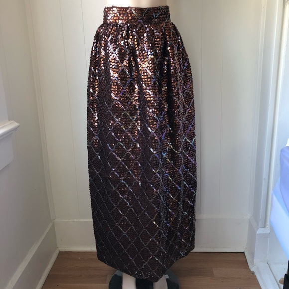 Vintage sequin maxi skirt - Picture 5 of 7